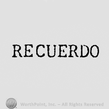 Word RECUERDO.