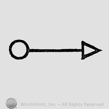 Arrow and circle.