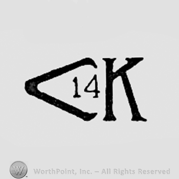 Pincers, number 14 and letter K.