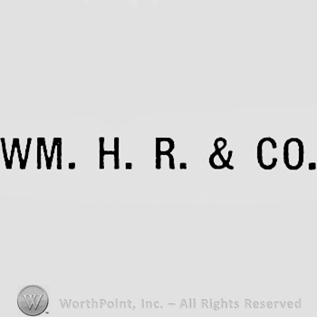 Letters WM.H.R. & CO.