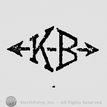 Letters K and B, pierced by an arrow.