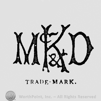 Monogram of letters MKD.