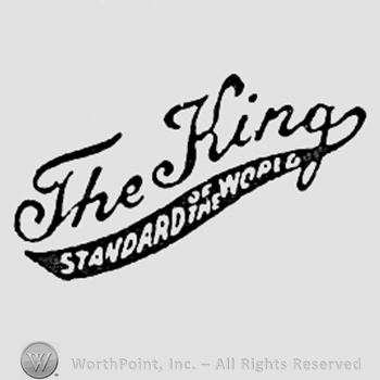 Words THE KING STANDARD THE WORLD.