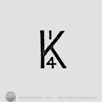 Letter K and number 14.