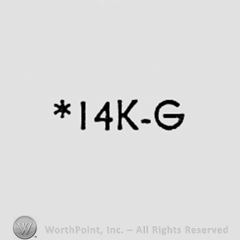 Number 14 and letters K-G.