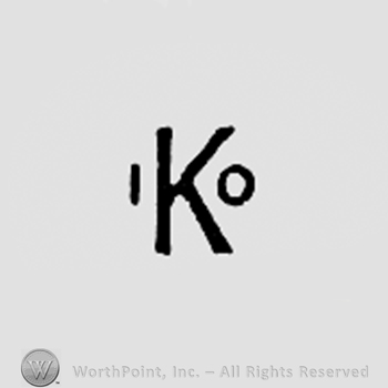 Letter K and number 10.