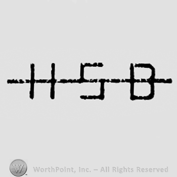 Letters HSB crossed by a line.