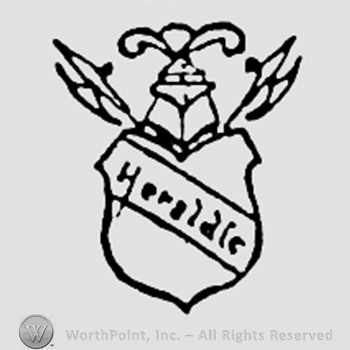 Word HERALDIE written on a shield.