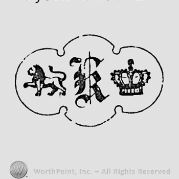 Lion, letter K and a crown.