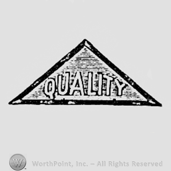 Word QUALITY written inside a triangle.