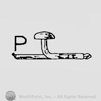 Mounting and letter P.