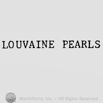 Words LOUVAINE PEARLS.