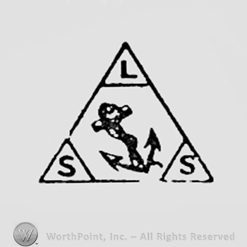 Anchor and letters SLS inside a triangle.