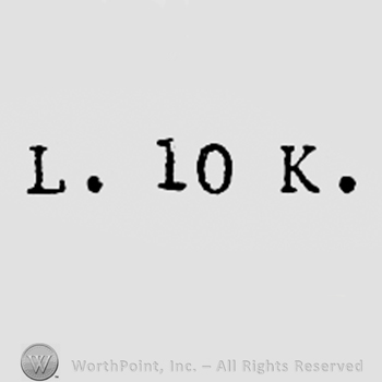 Letter L, number 10 and letter K.