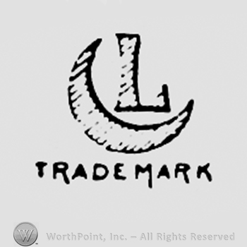 Letter L, crescent, and TRADE MARK written bellow.