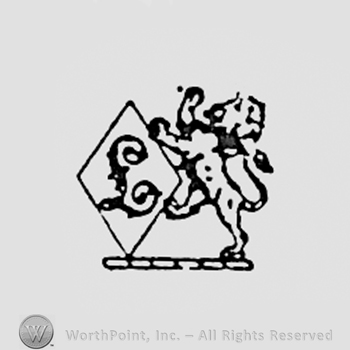 Letter l inside a diamond and a lion on the right.