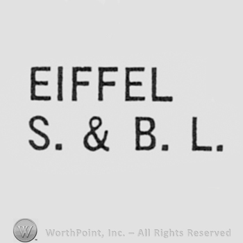 Words EIFEL and letters S & B.L.