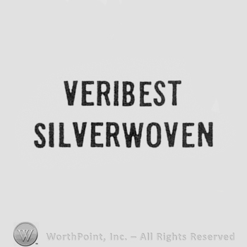 Words VERIBEST SILVERWOVEN.
