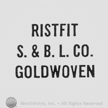 Words RISTFIT S&B.L.CO. GOLDWOVEN.