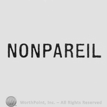 Word NONPAREIL.