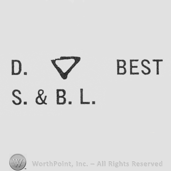 Letter D, a triangle and words BEST S&B.L.