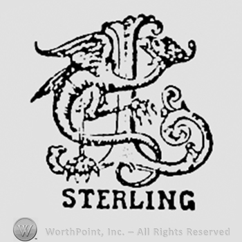 Letter L surrounded by a dragon; word STERLING written bellow.