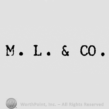 Letters M.L. & CO.