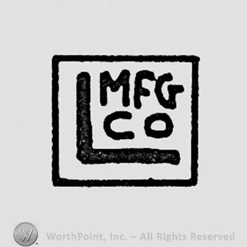 Letters L MFG CO inside a square.
