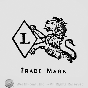 Letter L inside a diamond next to a lion; TRADE MARK written bellow.
