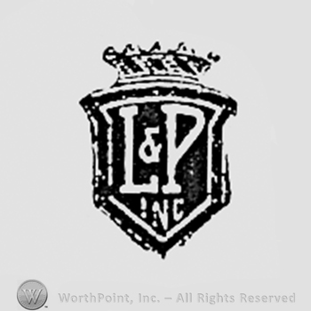 Letters L & P INC written on a shield.