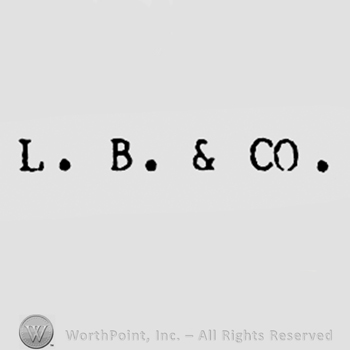 Letters L,B & CO.