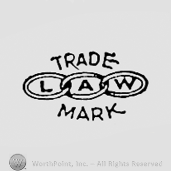Three rings, letters LAW, and TRADE MARK written above and bellow.