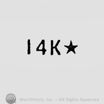Number 14, letter K and a star.
