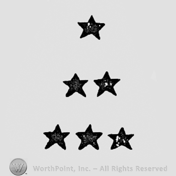 Six stars like a triangle.