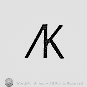 Monogram of letters AK.