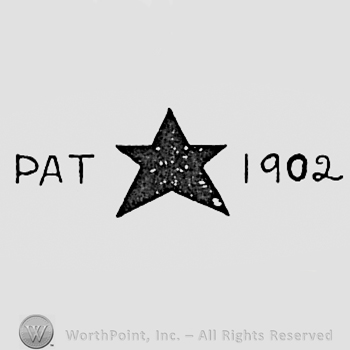 Word PAT, a star and year 1902.