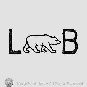 Letter L, a bear and letter B.