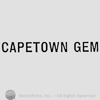 Words CAPETOWN GEM.