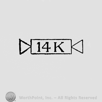 14K written inside a rectangle.