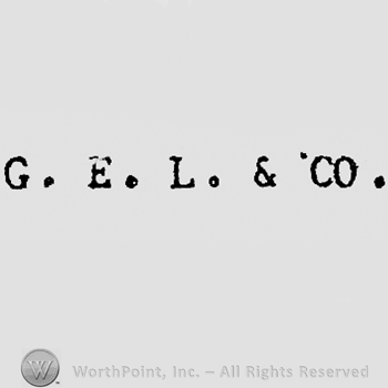 Letters G.E.L. & CO.