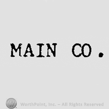 Word MAIN CO.
