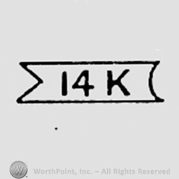 Number 14 and letter K written on a label.