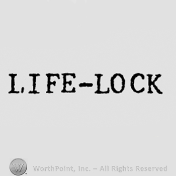 Words LIFE-LOCK.