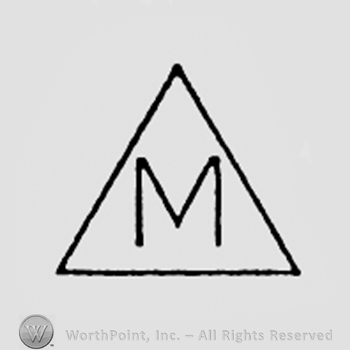 Letter M inside a triangle.