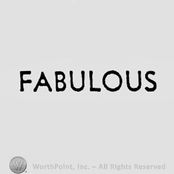 Word FABULOUS.