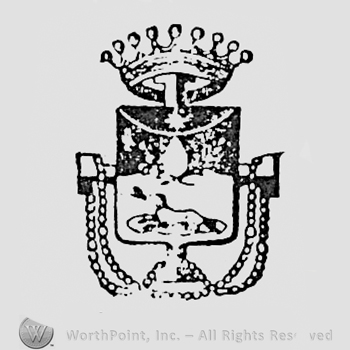Crowned shield.