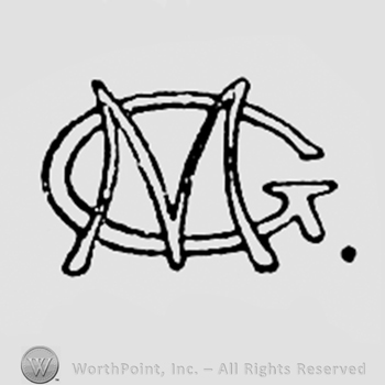 Monogram of letters G and M.