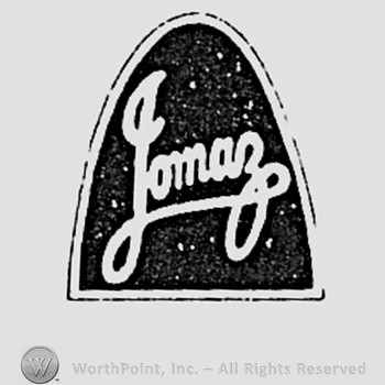 Word JOMAS written inside a dark oval.