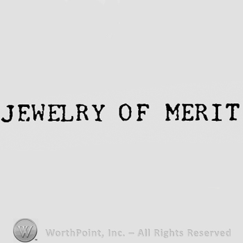 Words JEWELRY OF MERIT.