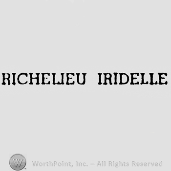 Words RICHELIEU IRIDELLE.
